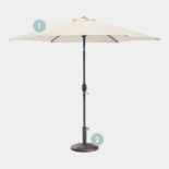 Cream Steel Parasol. - ER35