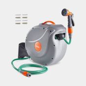 30m Garden Hose Reel. - ER35. With a super-long hose up to 30m in length, this sturdy and durable