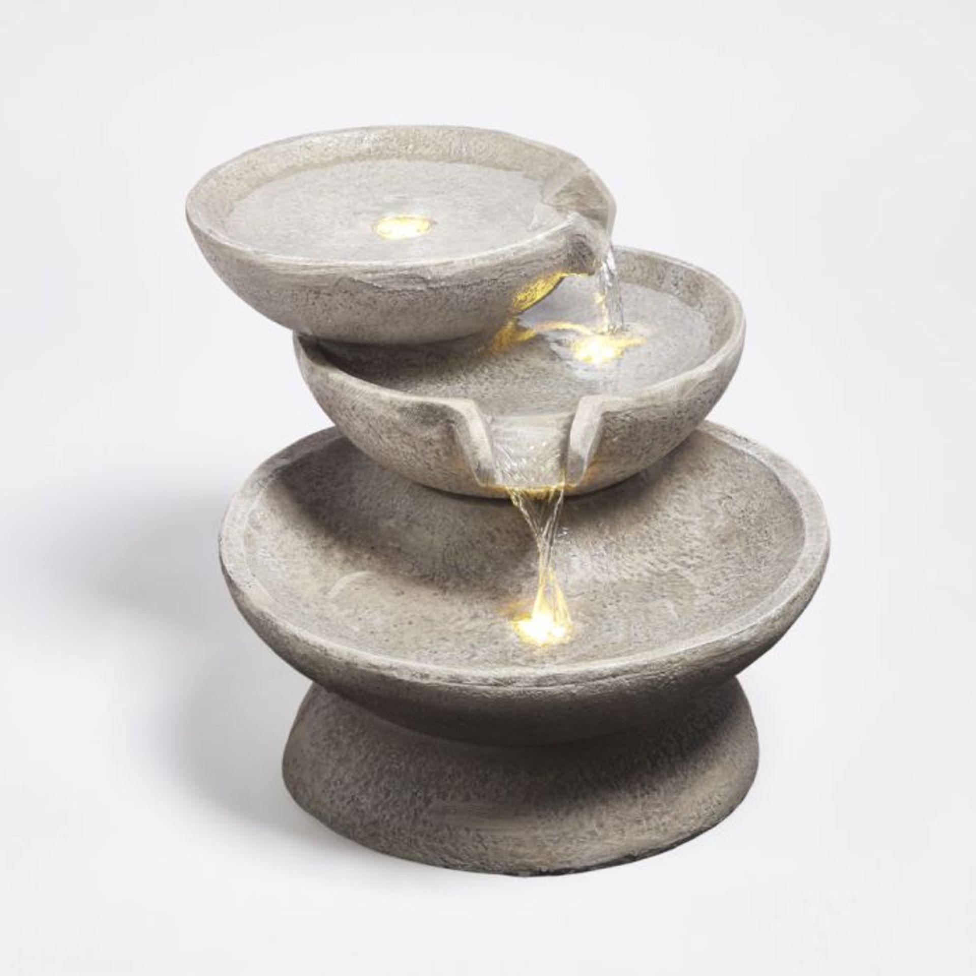 3 Bowl Drop Water Feature. - ER36. Create your very own soothing waterfall oasis in your space