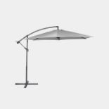 Grey 3M Banana Parasol. -Er35. There’s nothing better than the first sign of summer sun, relaxing