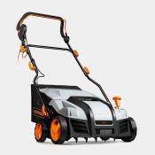 1800W Electric Lawn Scarifier & Rake. -ER35. Equipped with two interchangeable rollers, the electric
