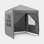 Slate Grey Pop-Up Gazebo Set 2 x 2m. - ER36.