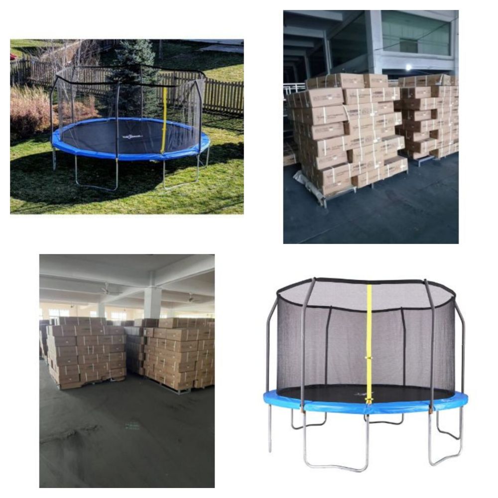 Brand New & Boxed 12 & 14 Foot High Quality Trampolines with Enclosures - Trade & Single Lots - Delivery Available!