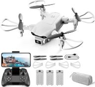 2 x 4DRC V9 Mini Drone for Kids with 720P HD FPV Camer. - ROW7. RRP £79.99 each. Foldable RC
