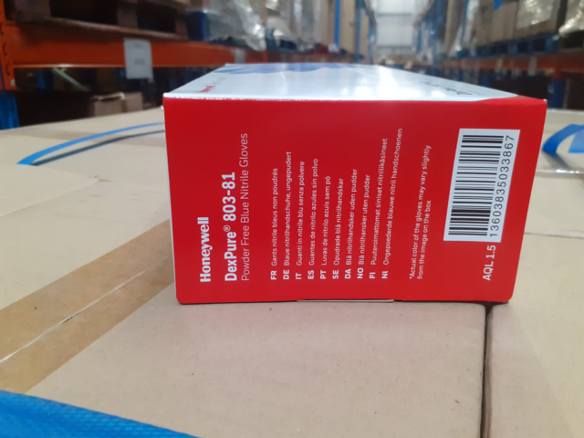 540 X BRAND NEW PACKS OF 200 HONEYWELL DEXPURE POWDER FREE BLUE NITRILE GLOVES SIZE LARGE EXP JUNE - Image 5 of 7