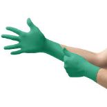 660 X BRAND NEW PACKS OF 50 REDBACK GREEN NITRILE GLOVES SIZE LARGE