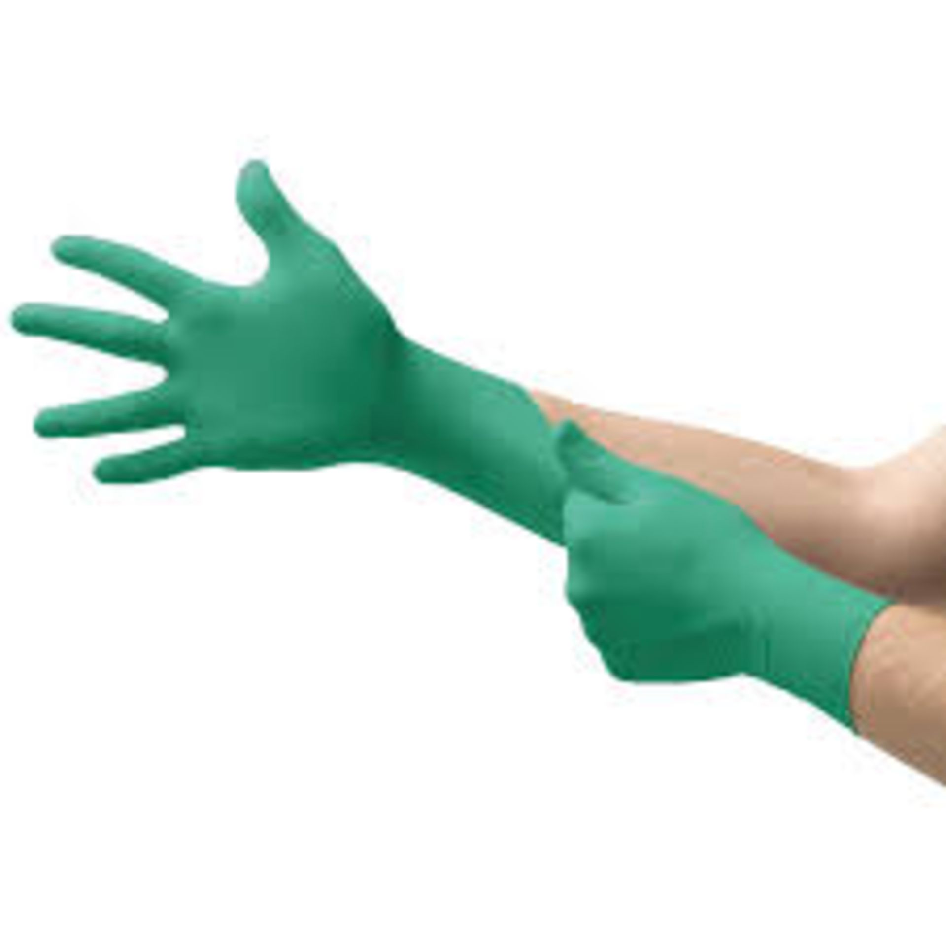 660 X BRAND NEW PACKS OF 50 REDBACK GREEN NITRILE GLOVES SIZE LARGE