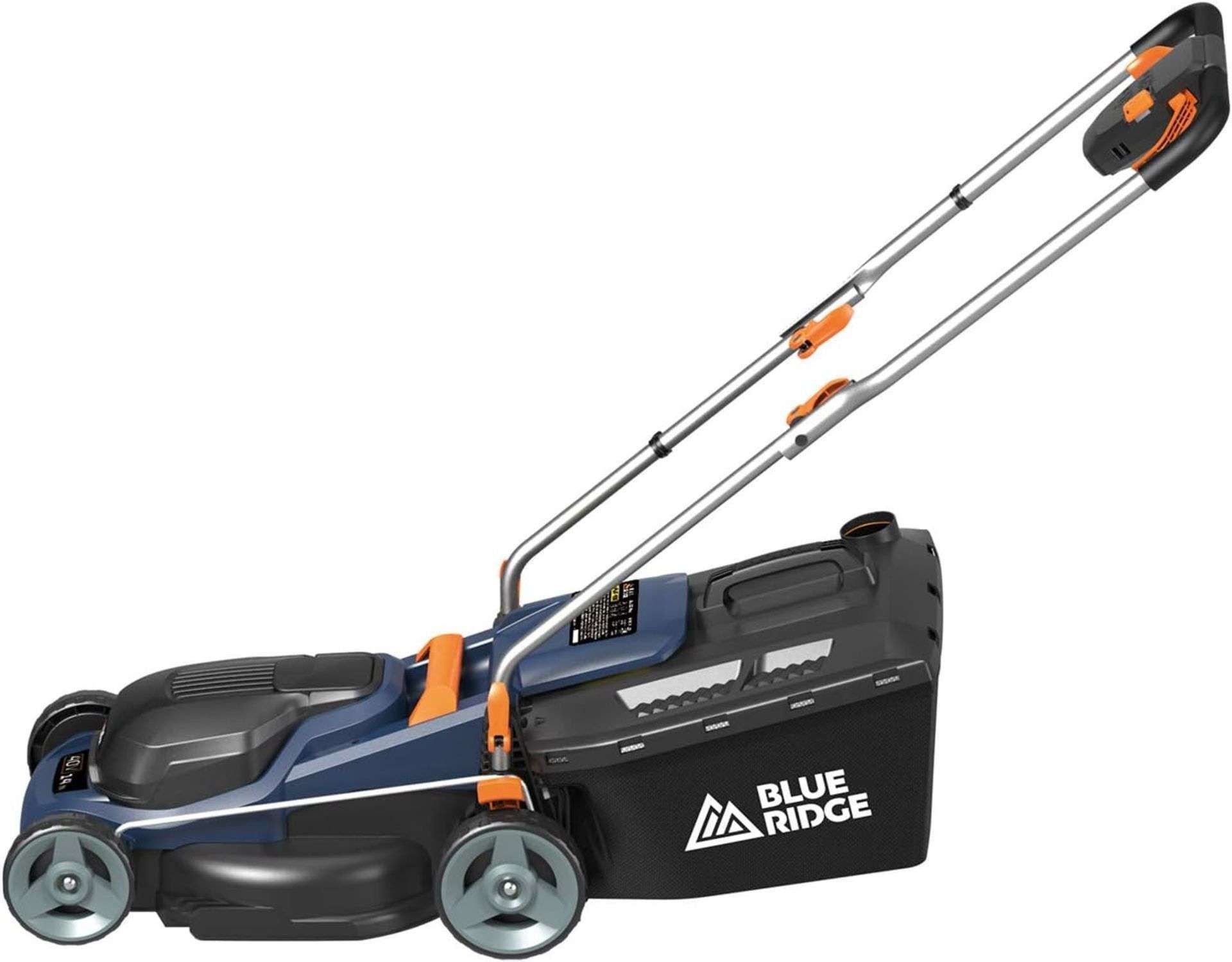 NEW & BOXED BLUE RIDGE 36V Cordless Lawnmower with 2.0 Ah Li-ion Battery. RRP £229 EACH. Powerful - Bild 2 aus 4