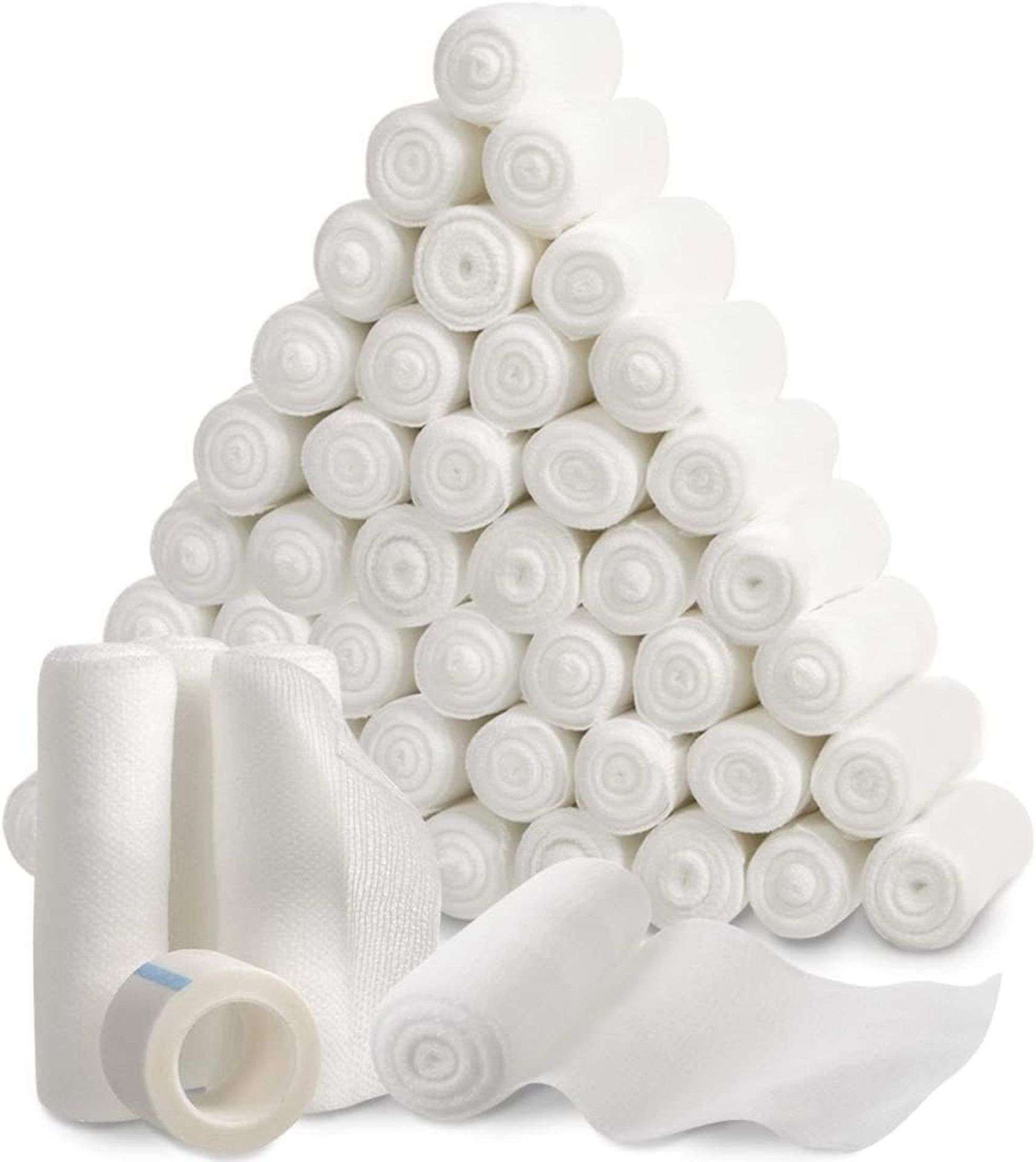 30 X BRAND ENW PACKS OF 48 GAUZE ROLL STRETCH BANDAGES R5.5