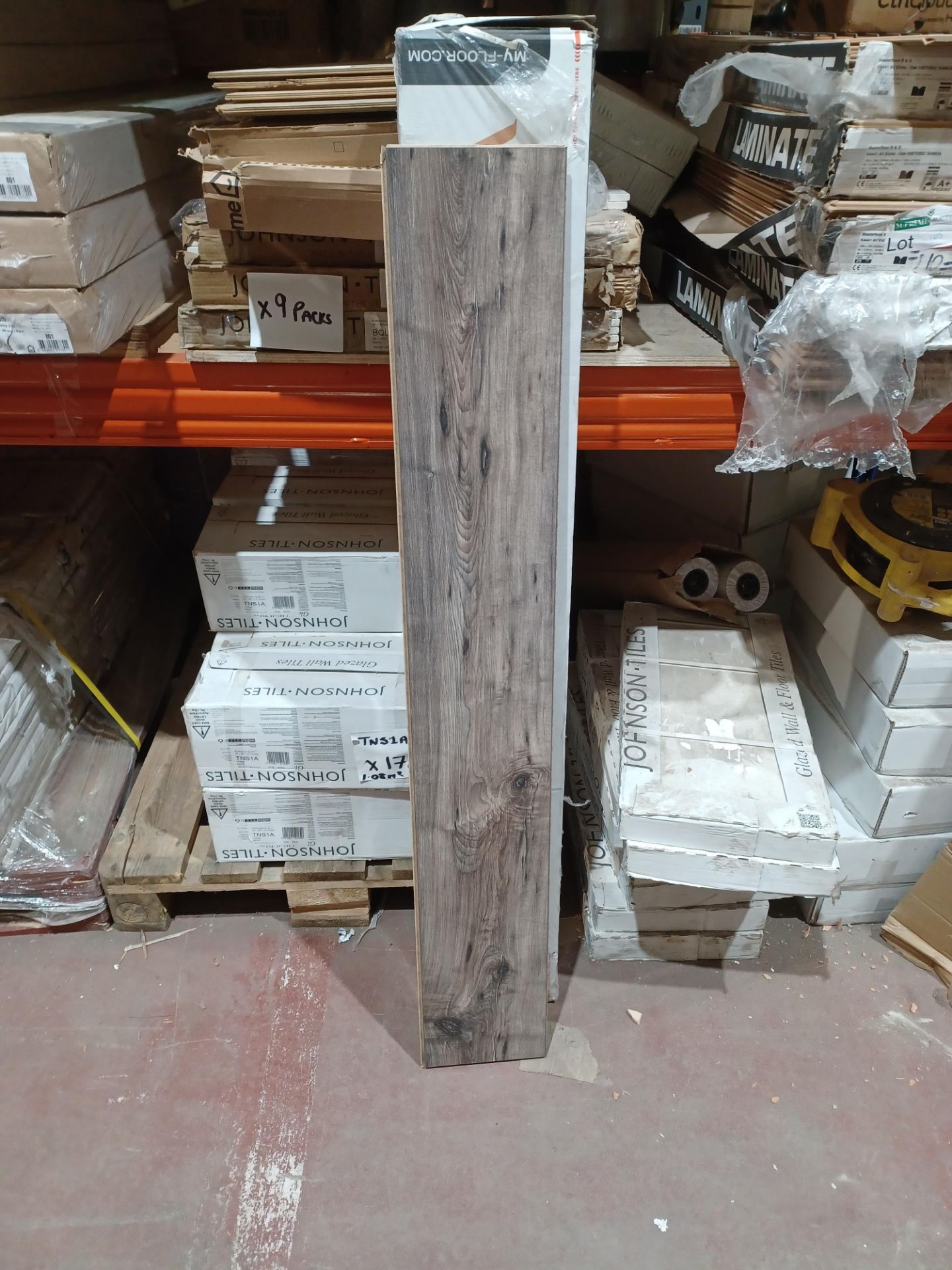 3 X PACKS OF EGGER HOME Grey Perganti Walnut 12mm Laminate Flooring - 1.49 sqm Pack. GIVING THIS LOT
