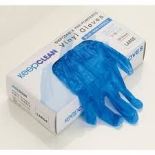1000 x Pairs of KeepClean Vinyl Powdered Disposable Gloves. Size Medium. - ER51.