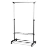 92cm-168cm Clothes Rack with Shoe Rack and Clothes Rail. - ER26.