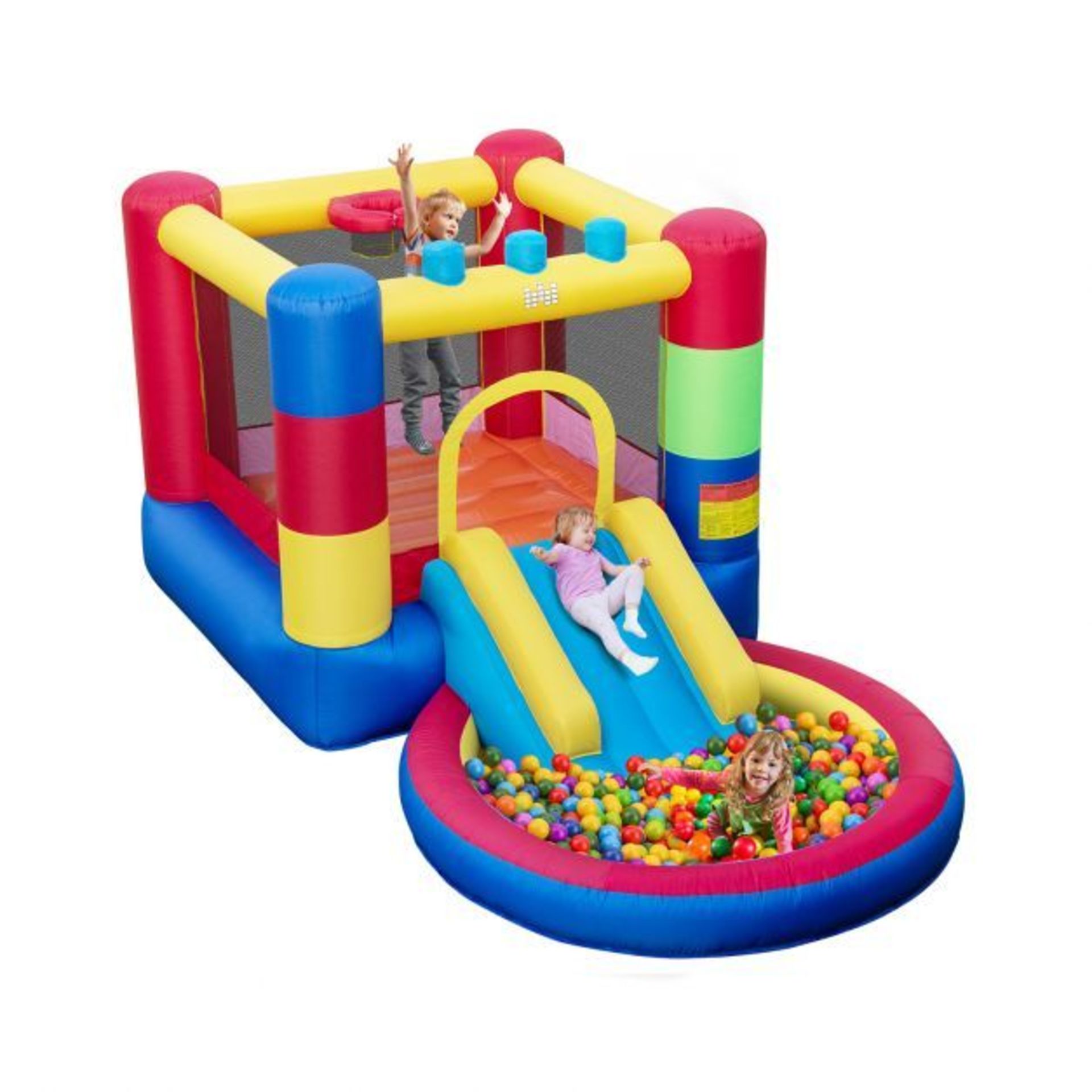 Inflatable Kids Bounce Castle with Slide and 50 Ocean Balls. - ER26. Compared with traditional