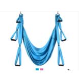 AERIAL YOGA SWING WITH THREE DIFFERENT LENGTHS OF HANDLE-LAKE BLUE - ER24