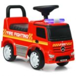 Kid's Ride On Push Car Licensed Mercedes Benz Firefighter. - ER26. With bright light, attractive