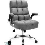 Giantex Executive Office Chair,Adjustable Tilt Angle and Flip-up. - ER24. Ideal for working, reading