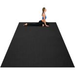 Gymnastics Mat 183x122 CM Non-Slip Fitness Mat. - ER25. 2 adjustable Velcro straps for easy storage