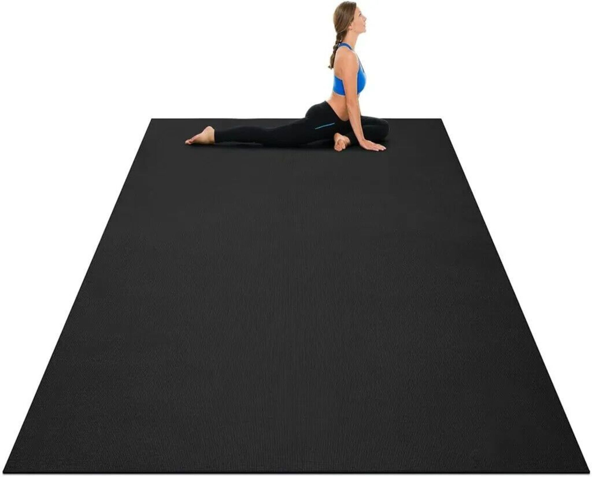 Gymnastics Mat 183x122 CM Non-Slip Fitness Mat. - ER25. 2 adjustable Velcro straps for easy storage