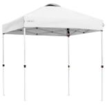 x6 FT Pop Up Canopy Tent Camping Sun Shelter W/ Roller Bag White. - ER26.The canopy is made of