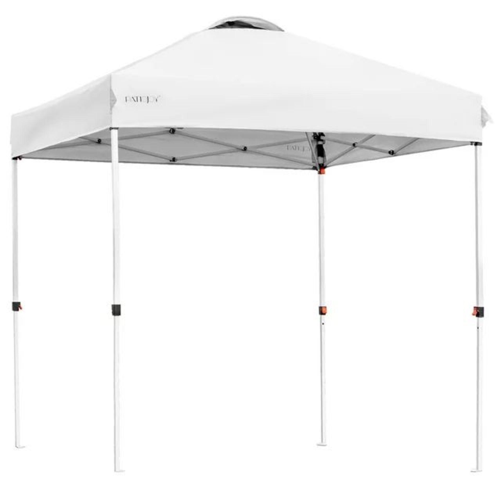 x6 FT Pop Up Canopy Tent Camping Sun Shelter W/ Roller Bag White. - ER26.The canopy is made of