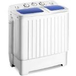 8 KG Twin Tub Washing Machine with Time Control and Drain Hose . - ER25