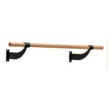 120CM WALL-MOUNTED BEECH WOOD BALLET BARRE-BLACK. - ER26.