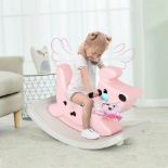 Baby Kids Animal Rocking Horse With Music And Lights-Pink. - ER24.