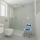Shower Bath Chair 6 Adjustable Height Non-Slip Bathtub Stool. - ER26.