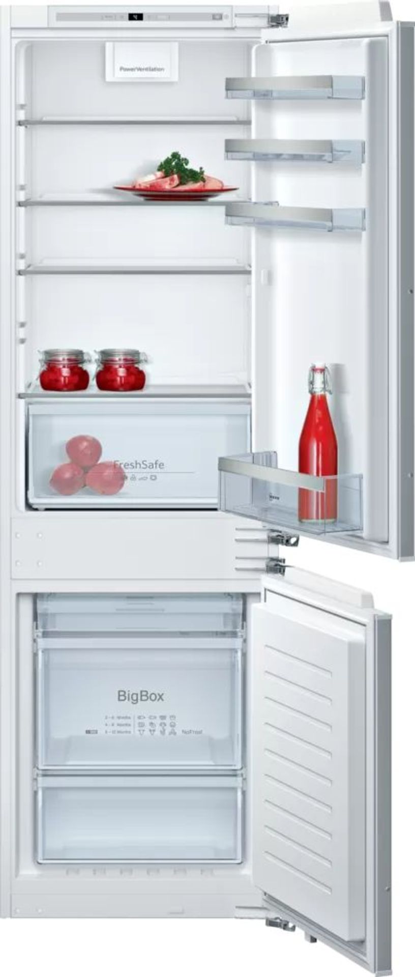 Neff KI7862FF0G N 50 Built-in fridge-freezer with freezer at bottom. - H/S. RRP £939.00. Your - Image 4 of 6