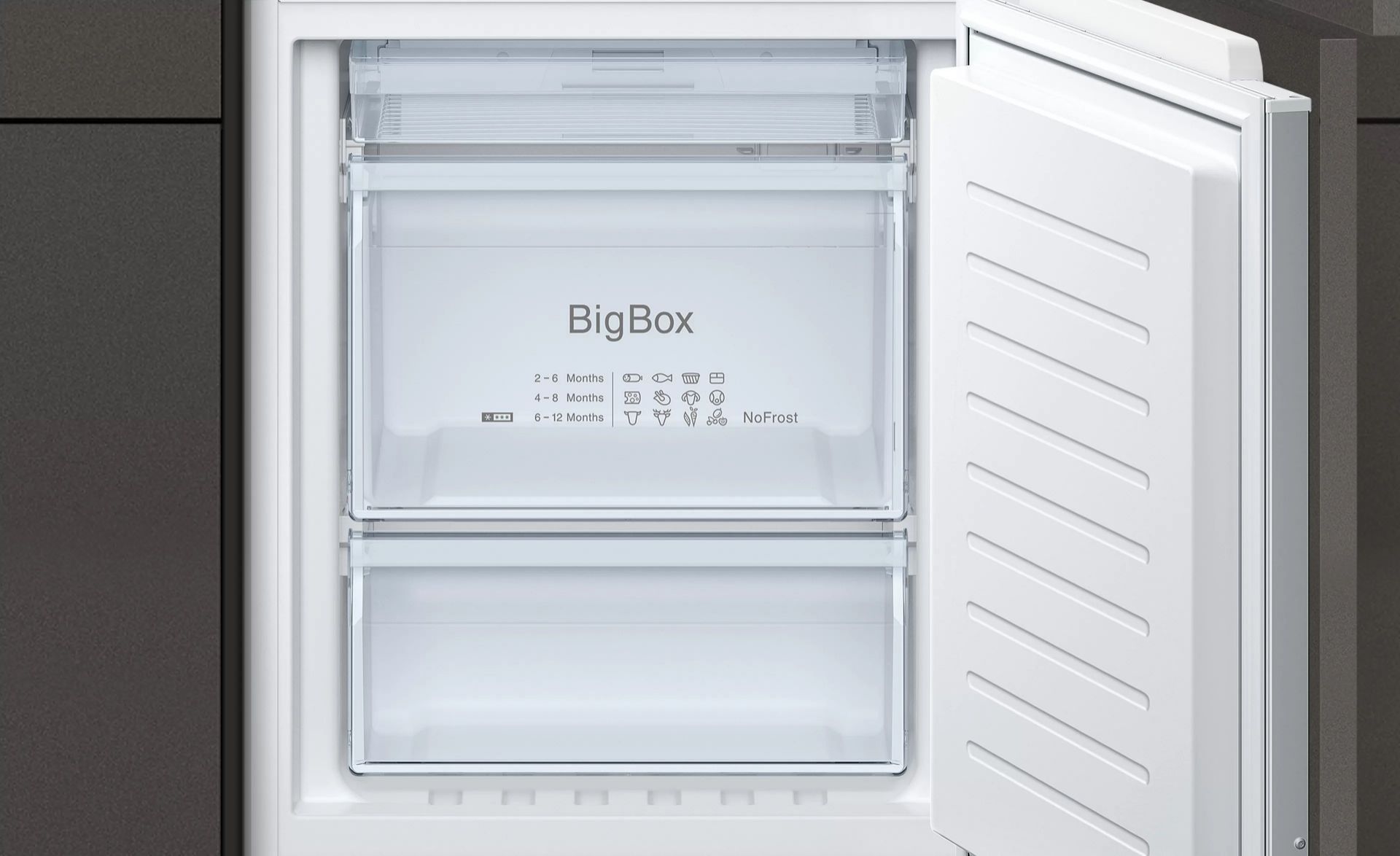 Neff KI7862FF0G N 50 Built-in fridge-freezer with freezer at bottom. - H/S. RRP £939.00. Your - Image 3 of 6