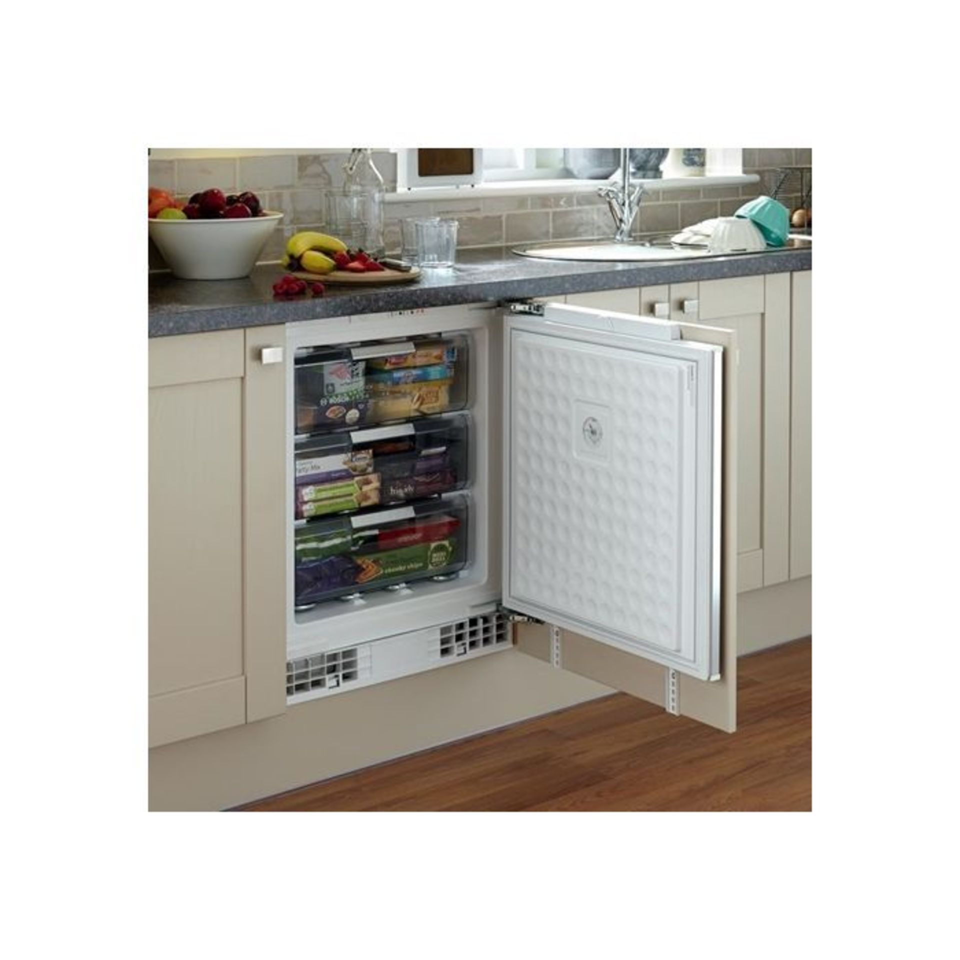 Bosch GUD15AFF0G Built Under Freezer. - H/S. RRP £649.00. Adding new food to the freezer raises - Bild 2 aus 2