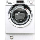 Hoover H-Wash 300 HBWS49D1ACE Integrated Washing Machine, 9KG, 1400RPM, White/Chrome. - H/S. RRP £