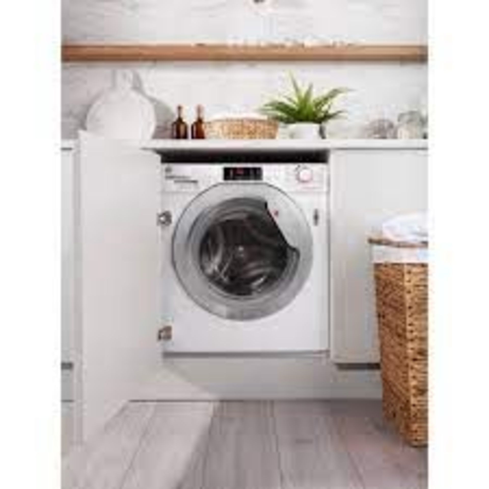 Hoover H-Wash 300 HBWS49D1ACE Integrated Washing Machine, 9KG, 1400RPM, White/Chrome. - H/S. RRP £ - Bild 2 aus 2