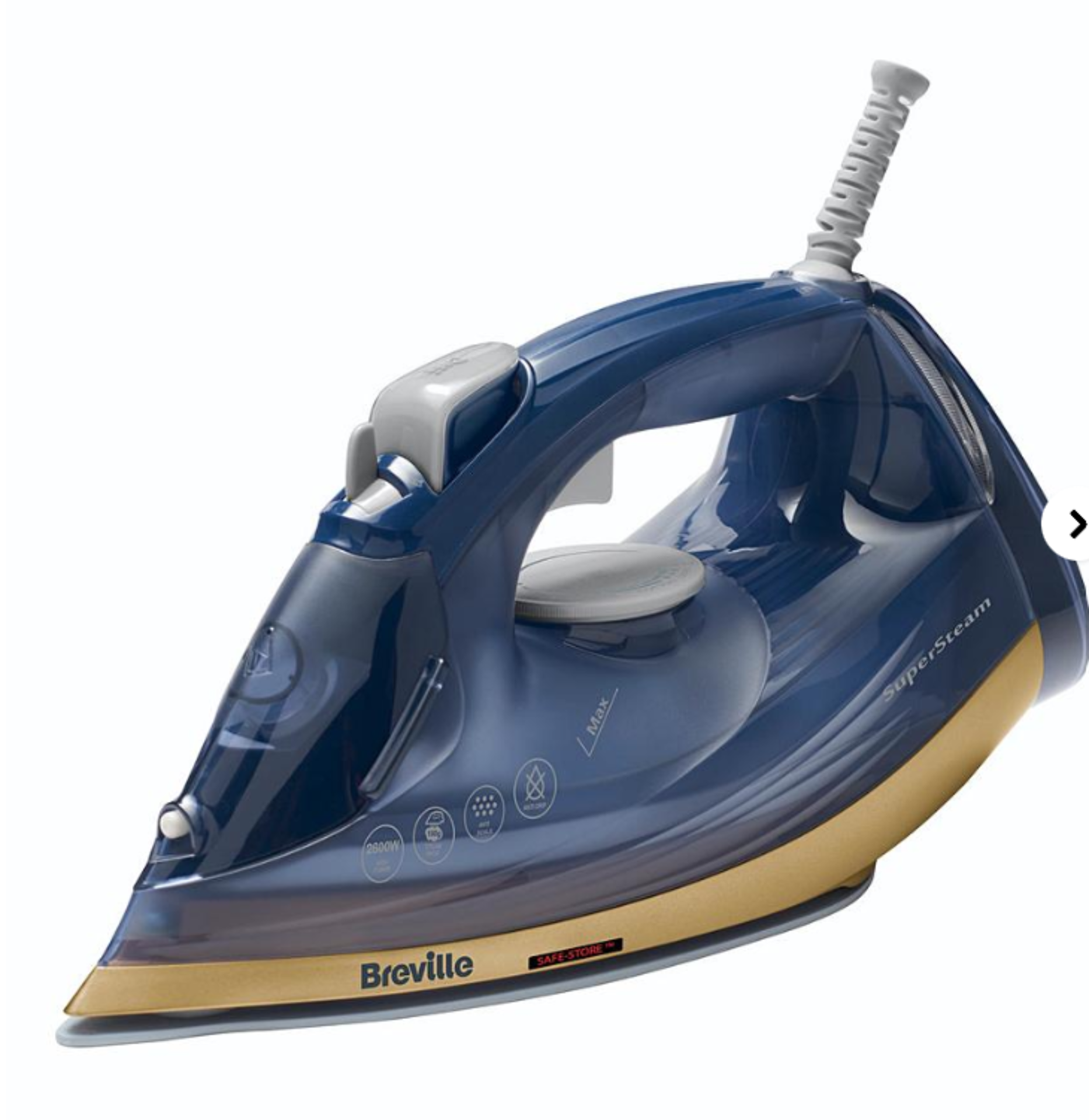 Breville VIN413 2600W Super Steam Ceramic Steam Iron. - ER22. The Breville SuperSteam iron,