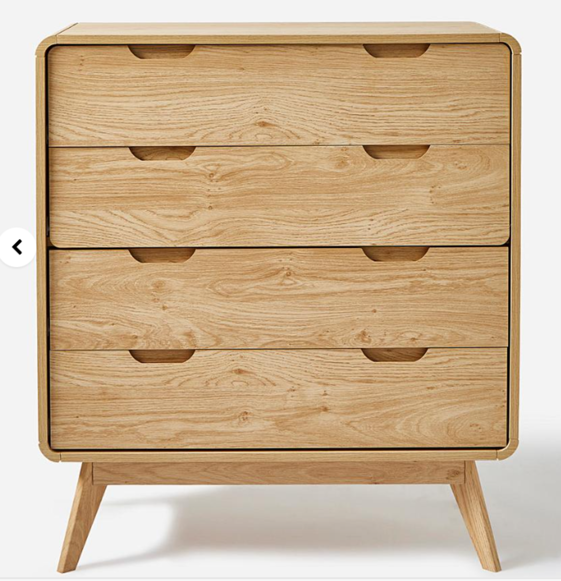 Gray & Osbourn No.157 Oslo 4 Drawer Chest. - ER20. RRP £229.00. With its beautifully curved retro