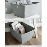 Set of 2 Geometric Storage Baskets. - ER22. Organise and de-clutter quickly and easily with these