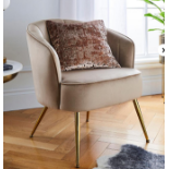 Joanna Hope Esme Velvet Accent Chair. - ER22. RRP £309.00. Part of the Joanna Hope Brand, the Esme