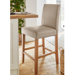 Ava Barstool. - ER20. The Ava Fabric Barstool is a classic design that has been upholstered in a