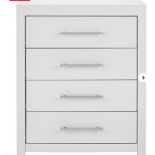 Dakota 4 Drawer Chest. - ER20. RRP £169.00. Part of At Home Collection, the Dakota Bedroom range