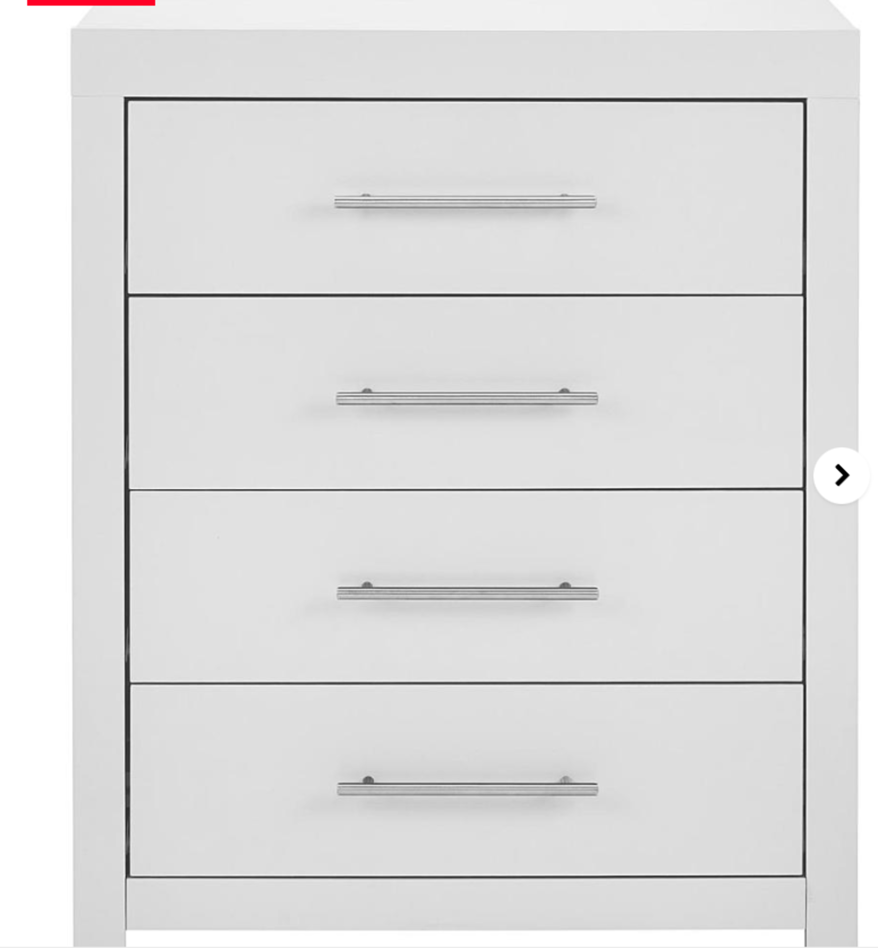 Dakota 4 Drawer Chest. - ER20. RRP £169.00. Part of At Home Collection, the Dakota Bedroom range