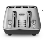 De'Longhi CTI4003.M Distinta X 4 Slice Stainless Steel Toaster. - ER22. RRP £149.99. Exquisite