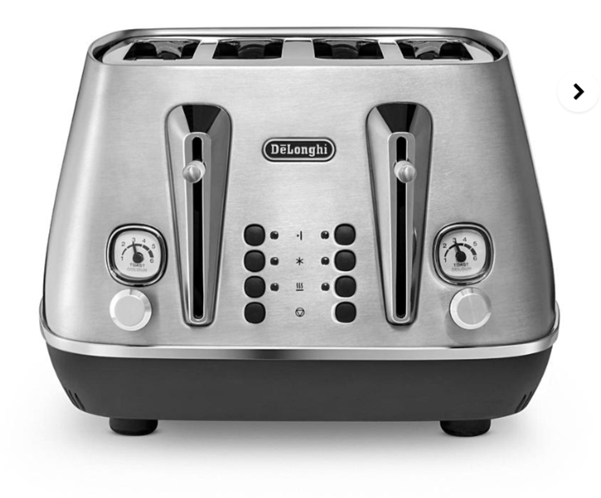 De'Longhi CTI4003.M Distinta X 4 Slice Stainless Steel Toaster. - ER22. RRP £149.99. Exquisite