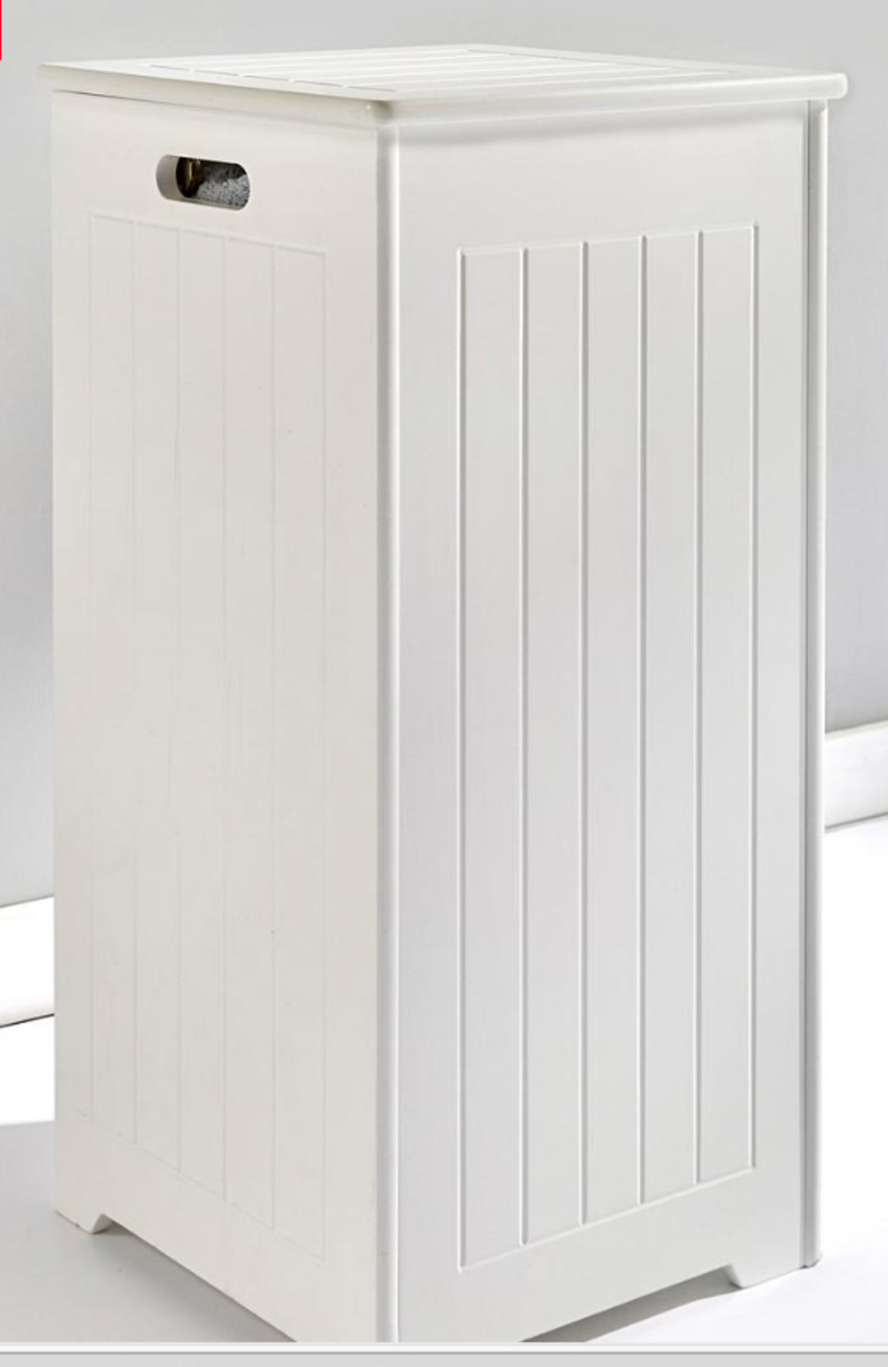 New England Slimline Laundry Hamper. - ER28. Clean, pretty and boasting a gorgeous country style,