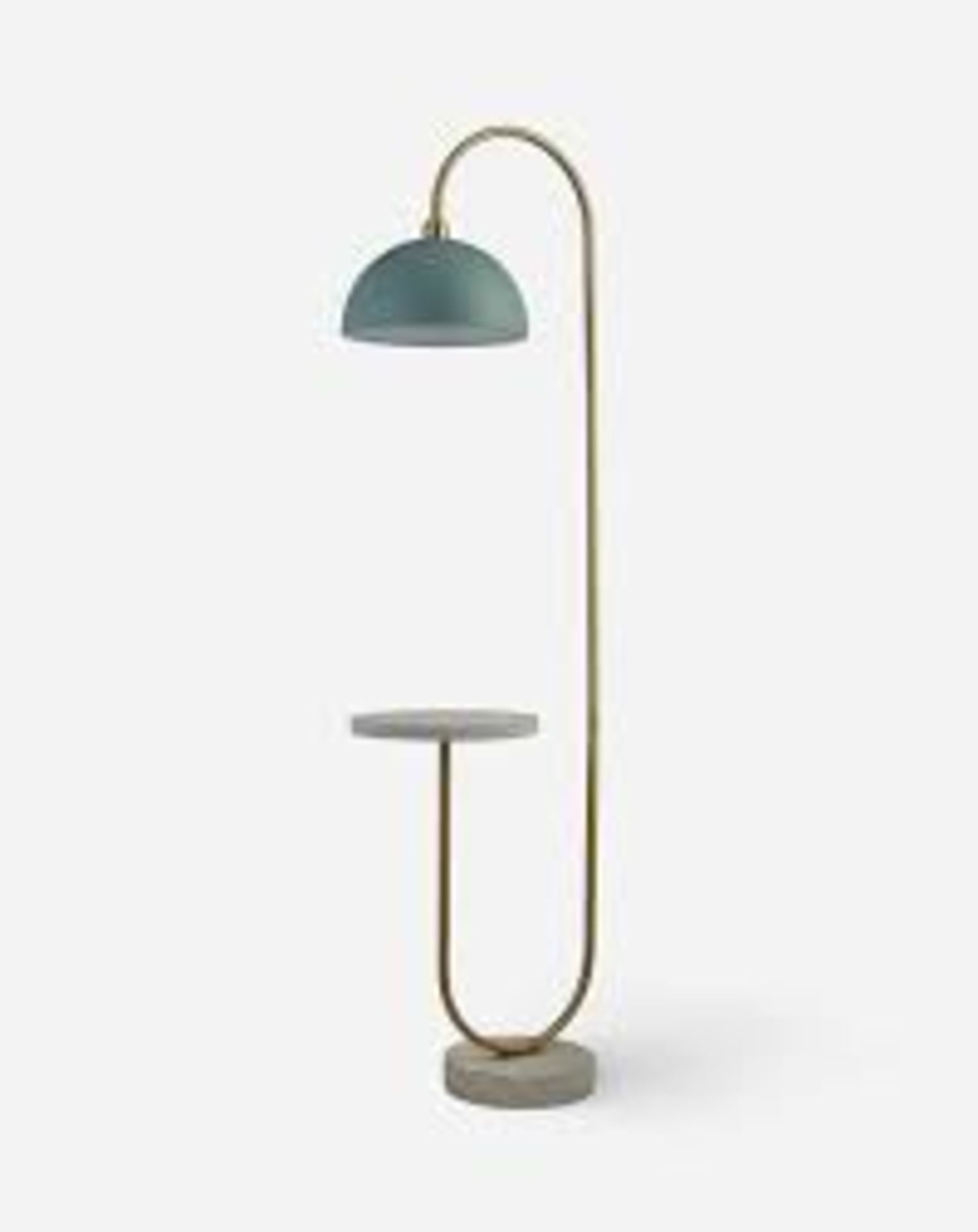 Marble Base Shelf Floor Lamp. - ER22. *design may vary*