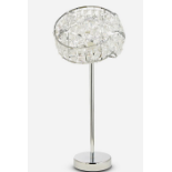 Twist Acrylic Table Lamp. - ER22. A modern twist acrylic shade brings this chrome table lamp to