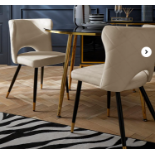 Joanna Hope Etienne Pair of Dining Chairs. - ER20. RRP £219.00. Part of the Joanna Hope brand, the