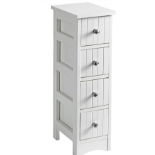 New England 4-Drawer Unit. - ER28. This cleverly designed slimline 4-drawer unit is ideal for neatly