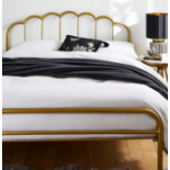 King Size Joanna Hope Vivienne Scalloped Metal Bed. - ER20. RRP £329.00. Part of the Joanna Hope