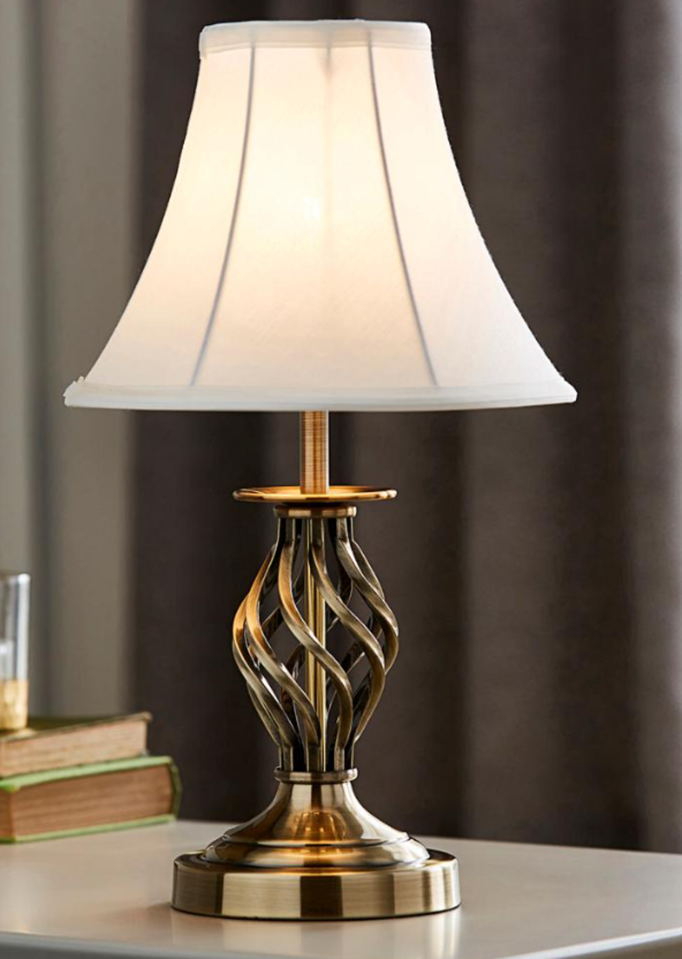 Barley Touch Table Lamp. - ER22. Barley twist touch lamp. These ornamental lamps, with their elegant