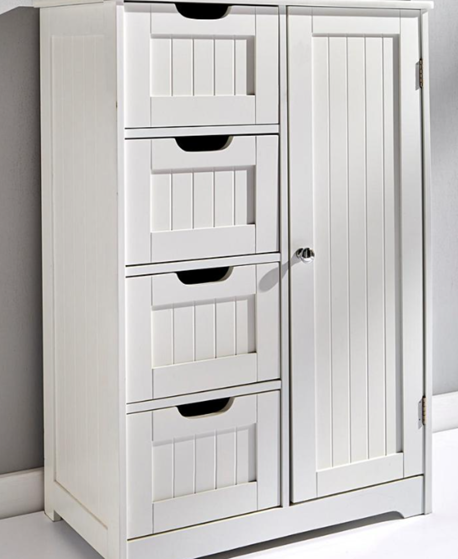 New England Storage Cabinet. - ER22. Great value, easy to assemble shaker-style bathroom